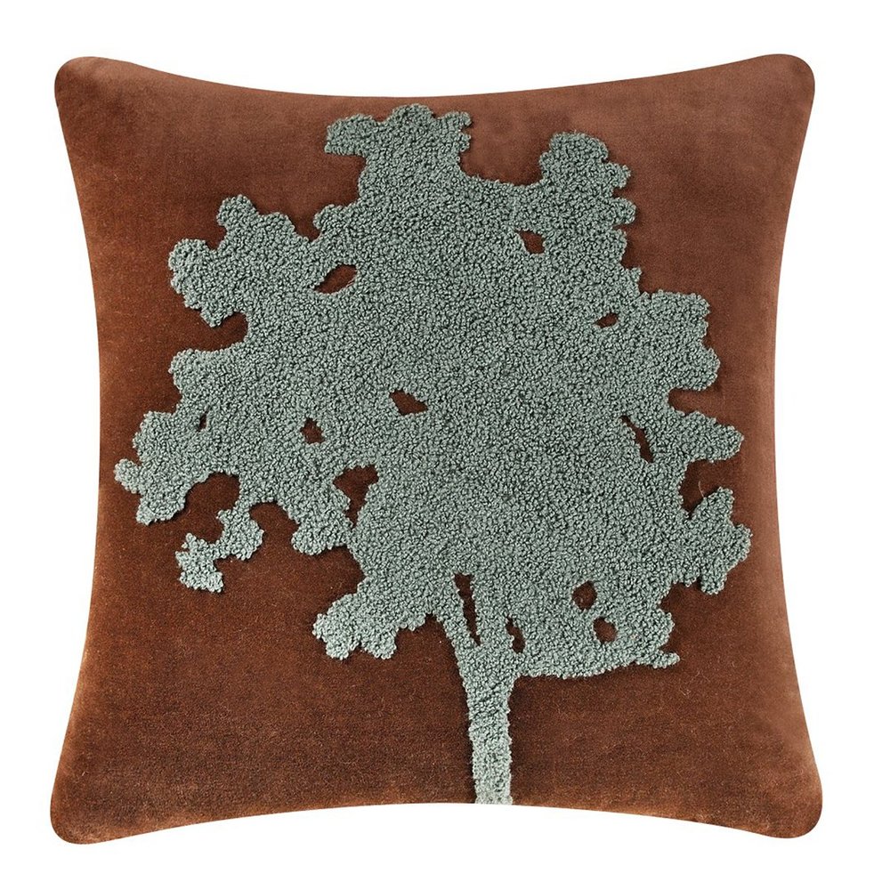 C&F Home Nathan Tufted Pillow 18" x 18" 18" x 18" Brown