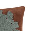 C&F Home Nathan Tufted Pillow 18" x 18" 18" x 18" Brown view 2