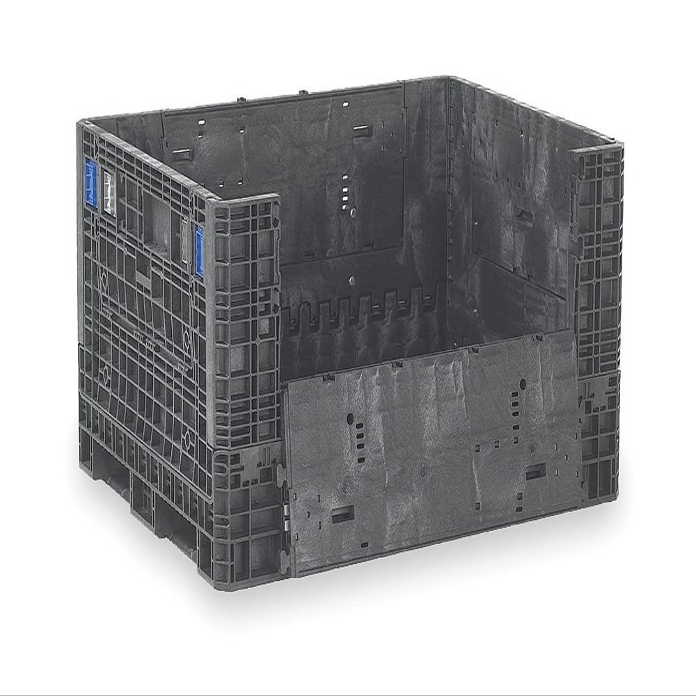 Collapsible Container, 62-1/2 in L, Black