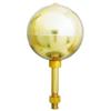 Ball Ornament, Aluminum, Gold view 1