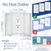 Safety Innovations Twin Door Baby Safety Outlet Cover Box for Babyproofing Outlets - More Interior Space for Extra Large Electrical Plugs and Adapters - Easy to Install - Easy to Use, (1-Pack) view 4
