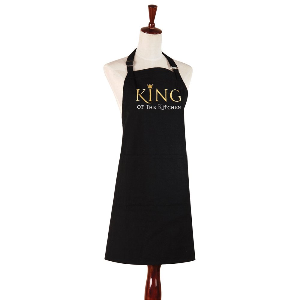 29X31"CANVAS APRON,KING OF THE KITC