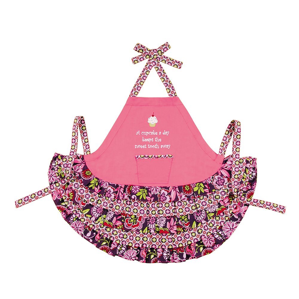 C&F Home 28x24 CHILD APRON, A CUPCAKE A DAY..