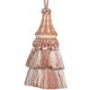 123 Creations C030 Mocha Checks Hand Painted Tassel view 1