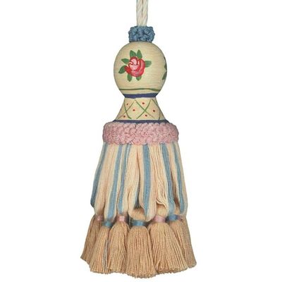 123 Creations C202Y Laura-Yellow Hand Painted Tassel