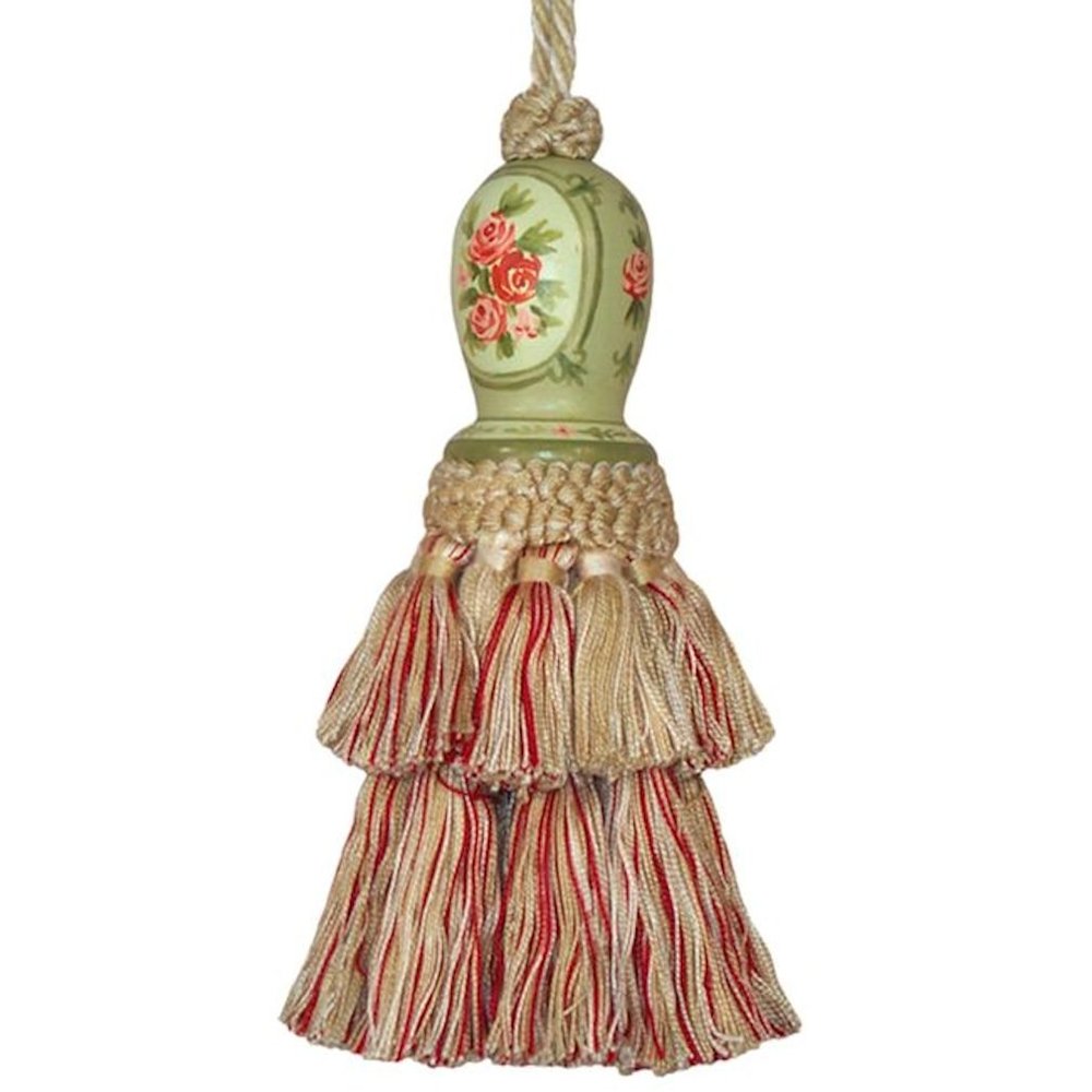 123 Creations C255G Annie-Sage Hand Painted Tassel
