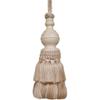 123 Creations CB065N Natural Finnial Hand Painted Tassel view 1