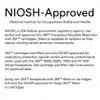 3M Half Facepiece Reusable Respirator 6100, NIOSH, Four-Point Harness, Comfortable Fit, Dual Airline Supplied Air Compatible, Bayonet Connections, Painting, Sanding, Cleaning, Small view 2