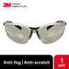 3M Safety Glasses with Readers, BX, +2.0, ANSI Z87, Anti-Fog Anti-Scratch Gray Lens, Silver Frame, Adjustable Length Temples and Lens Angle view 4