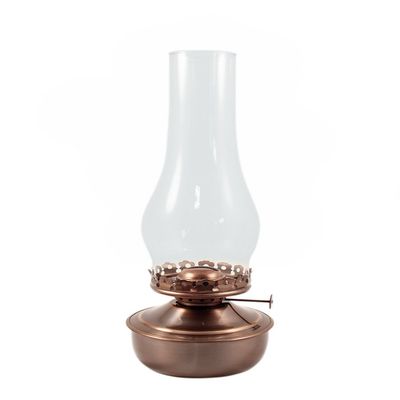Vermont Lanterns Mansfield Brass Table Oil Lamp 14" (Antique Brass)