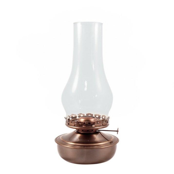 Vermont Lanterns Mansfield Brass Table Oil Lamp 14" (Antique Brass)