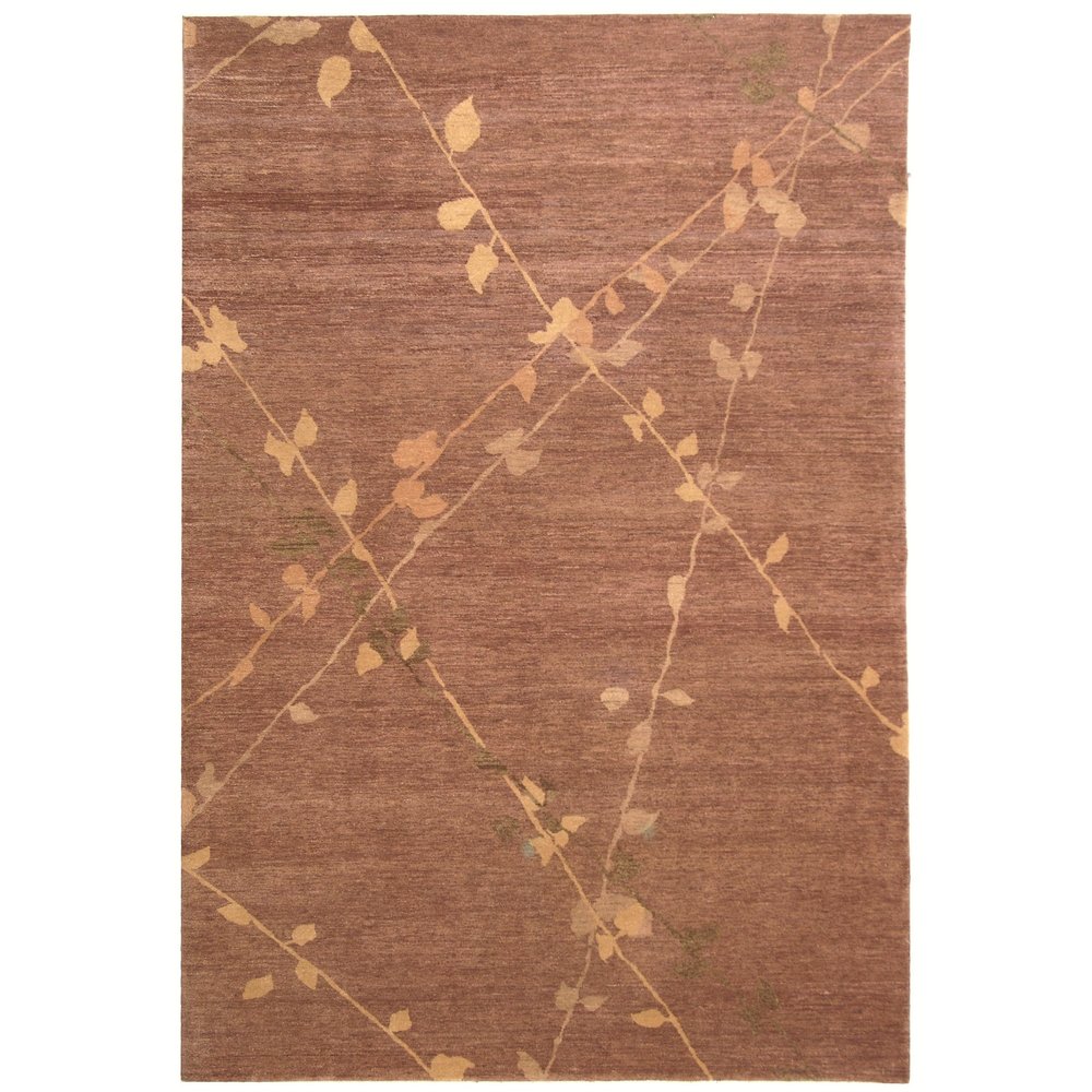 Martha Stewart Hand Knotted Trellis Assorted Wool Rug, Assorted, 5' 6" x 8' 6"