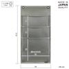 Saki Wall Pocket Off-White Size: 11.8 x 22.6 inches (30 x 57.5 cm) view 2