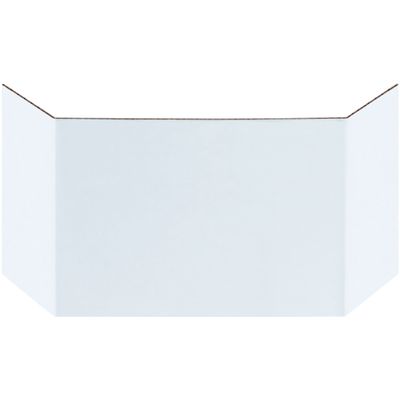 Aviditi Corrugated Cardboard Bin Dividers, 6", White, Case of 100, for Warehouse, Garage and Home Organization