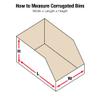 Aviditi Corrugated Cardboard Bin Dividers, 6", White, Case of 100, for Warehouse, Garage and Home Organization view 2