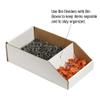 Aviditi Corrugated Cardboard Bin Dividers, 6", White, Case of 100, for Warehouse, Garage and Home Organization view 3