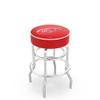 L7C1 Detroit Red Wings 25" Double-Ring Swivel Counter Stool with Chrome Finish view 1