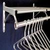 Coat Rack, 1 Shelf, 72 in W, Satin Aluminum view 1