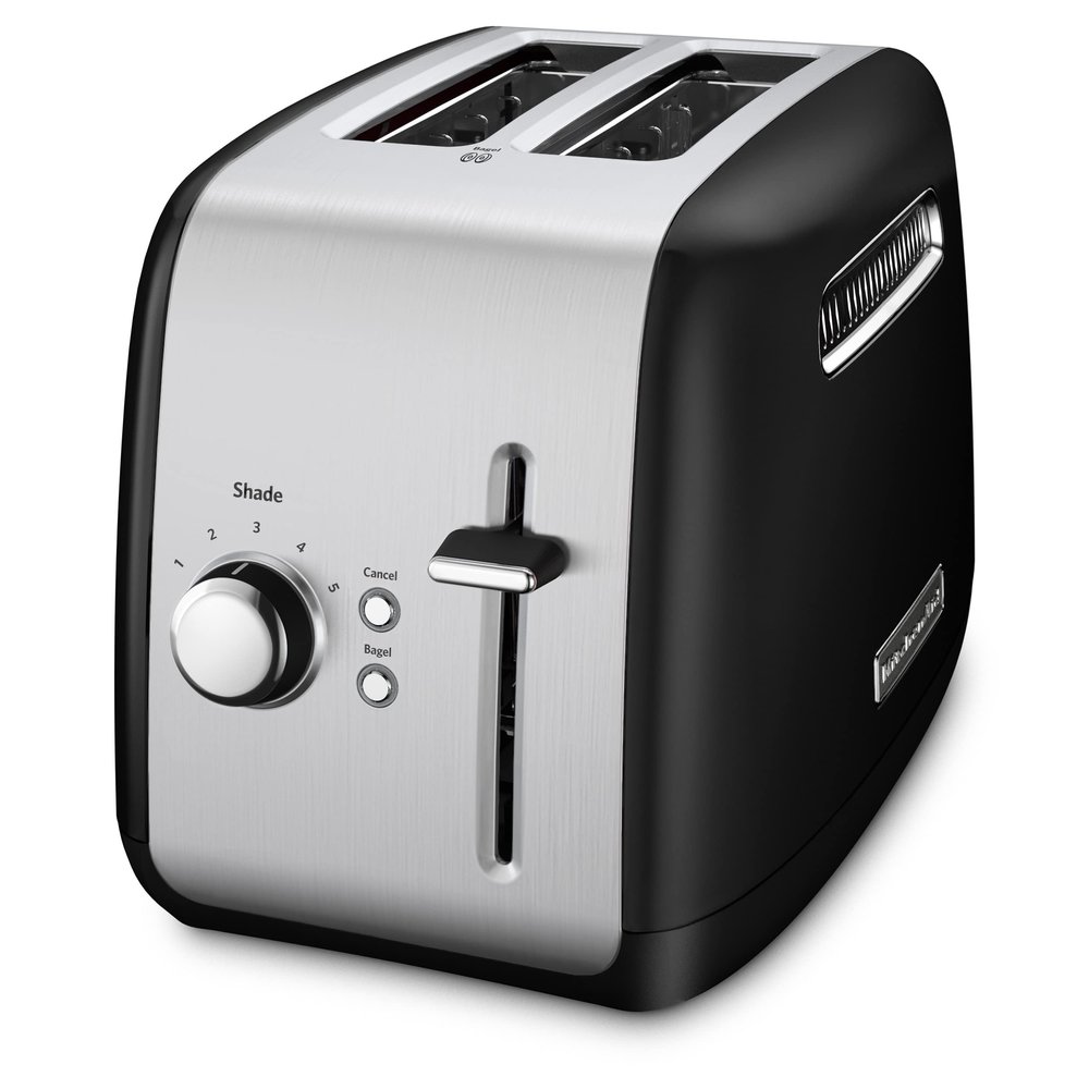 KitchenAid 2 Slice Manual Lift Toaster - KMT2115OB, Onyx Black