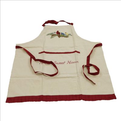 29x31" Canvas Apron, Feathered Holidays, Home Sweet Home, Christmas