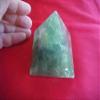 A3503 Gemqz Fluorite Carved Pyramid !!!! view 2