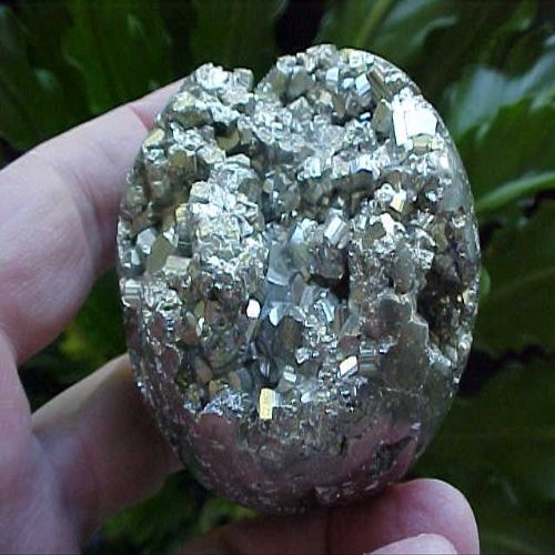 A3616 Gemqz Pyrite Hollow Carved Sphere Peru !!!!