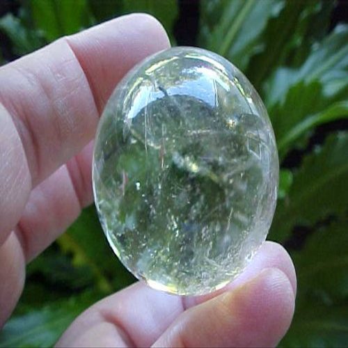 A3813 Gemqz Clear Quartz Carved Sphere Inclusions !!!