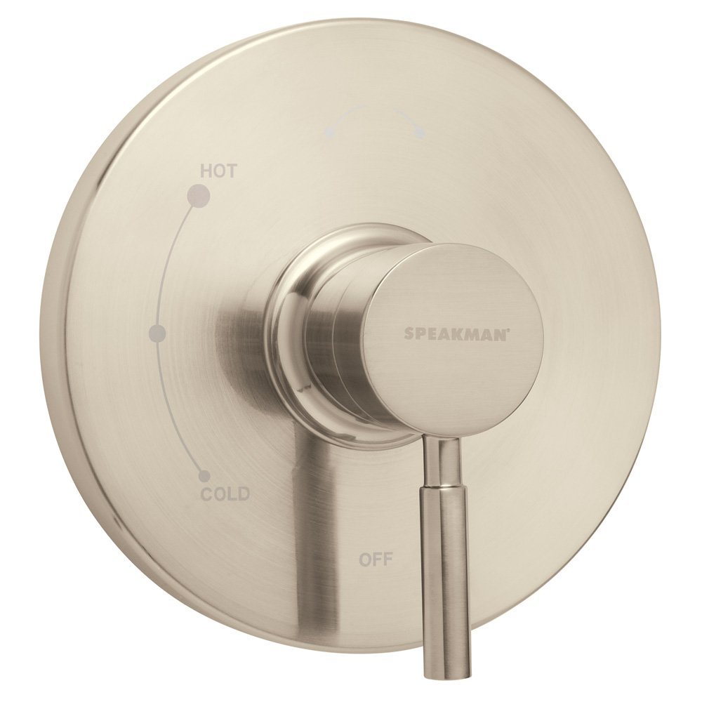 Speakman SM-1000-P-BN Neo Pressure Balance Shower Valve and Trim for Modern Designed Bathroom Dcor, 13.75"L x 9.75"W x 8.00&Quoth, Brushed Nickel