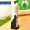 Maximex Paper Roll Holder Cat Minimalist Look MDF 15 x 30 x 15 cm Black view 4