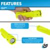 Nightstick XPP-5422G 3 AA Intrinsically Safe Permissible Dual-Light Flashlight, Green view 3