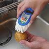Azuma Kitchen Brush, TK Kitchen Brush, Clear, 2 Colors, 4.9 x 3.0 x 2.0 inches (12.5 x 7.5 x 5 cm), Yellow, Blue, Easy to Use Palm Size view 3