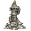 RAWCLIFF Pewter Rapunzel Castle: A Magical 8-Inch Masterpiece with Crystal Elegance view 4