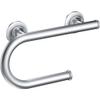 Moen LR2352DCH Bathroom Safety 8-Inch Grab Bar with Integrated Toilet Paper Holder, Chrome view 1