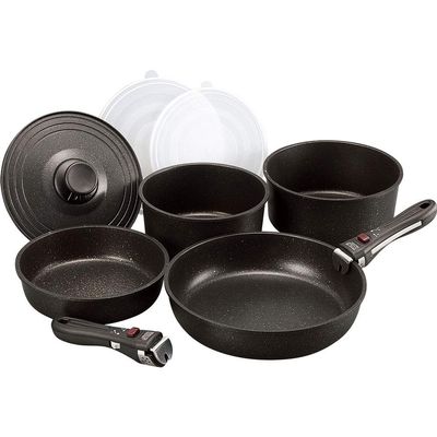 hureizu Gold Marble Handle Removable Pot Set