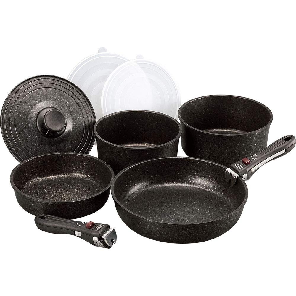 hureizu Gold Marble Handle Removable Pot Set