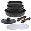 hureizu Gold Marble Handle Removable Pot Set view 2