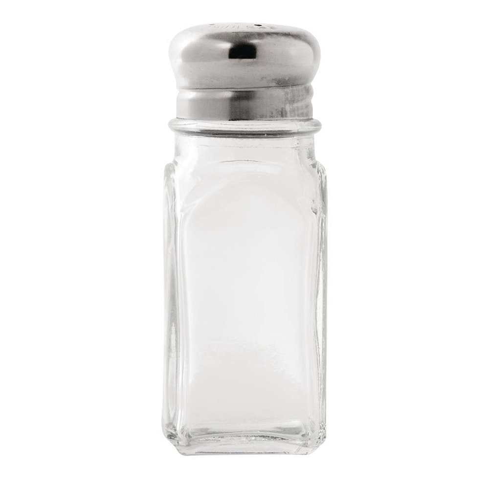 Nostalgic Salt and Pepper Shaker 100X40mm Glass Cruet Pot Kitchen 100pc