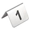 Stainless Steel Table Numbers Set of 10. 1-10. view 1