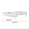 Arcos Chef Knife 8 Inch Nitrum Stainless Steel and 200 mm blade. Professional Multipurpose Cooking Knife. Ergonomic Polypropylene Handle. Series 2900. Color White view 2