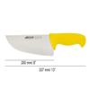Arcos Butcher Knife 8 Inch Nitrum Stainless Steel and 200 mm blade. Professional Cooking Knife For Cutting Meat, Fish and Vegetables. Ergonomic Polyoxymethylene Handle. Series 2900. Color Yellow. view 2