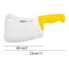 Arcos Cleaver Knife 8 Inch Nitrum Stainless Steel and 200 mm blade. Professional Butcher knife. Ergonomic Polypropylene Handle. Series 2900. Color Yellow view 2