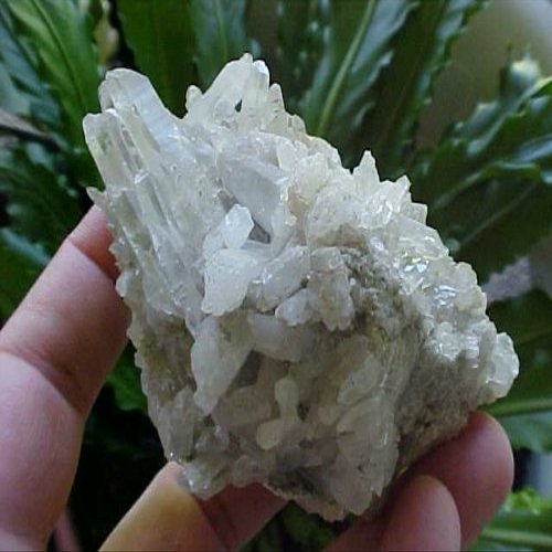 A6203 Gemqz Quartz Points in Large Matrix Unusual Cluster