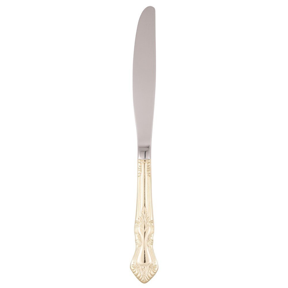 10 Strawberry Street Crown Royal Dinner Knife, Set of 6, Gold