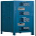 Salsbury Industries Assembled 2-Tier Vented Metal Locker with One Wide Storage Unit, 6-Feet High by 18-Inch Deep, Blue