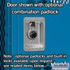 Salsbury Industries Assembled 2-Tier Vented Metal Locker with One Wide Storage Unit, 6-Feet High by 18-Inch Deep, Blue view 3