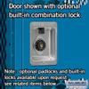 Salsbury Industries Assembled 2-Tier Vented Metal Locker with One Wide Storage Unit, 6-Feet High by 18-Inch Deep, Blue view 4