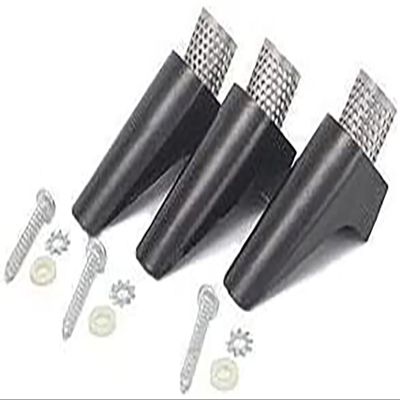 Bethany Housewares Modern Black Furniture Leg Set, 4*1.25*3.5 inches, Indoor Tables, Cabinets, Screw-In