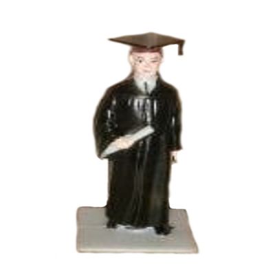 12 Plastic Graduation Boy Statues Favors 3" Tall
