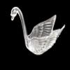 12 Swans Plastic Candy Holder Wedding Shower Favor Cup - Clear view 3