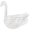 12 Swans Plastic Candy Holder Wedding Shower Favor Cup - Clear view 4